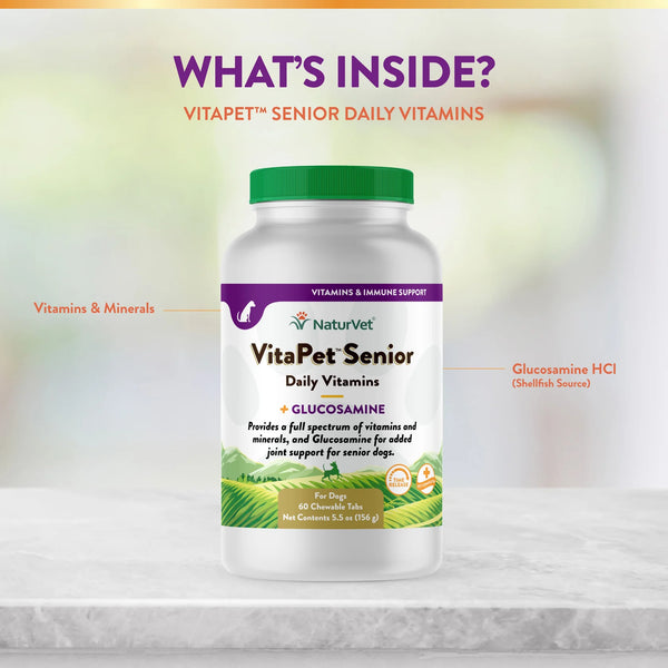 Natural Vet VitaPet™ Senior Daily Vitamins Chewable Tablets