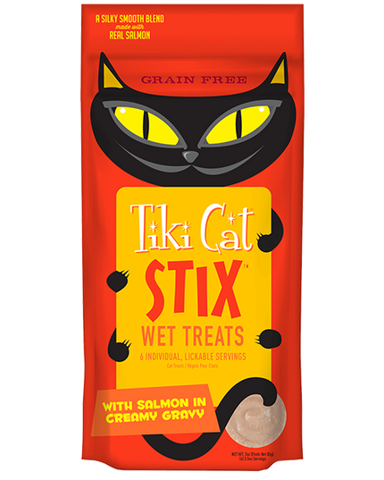 Tiki Cat® Stix™ Soft Treats Salmon (6 per pouch)