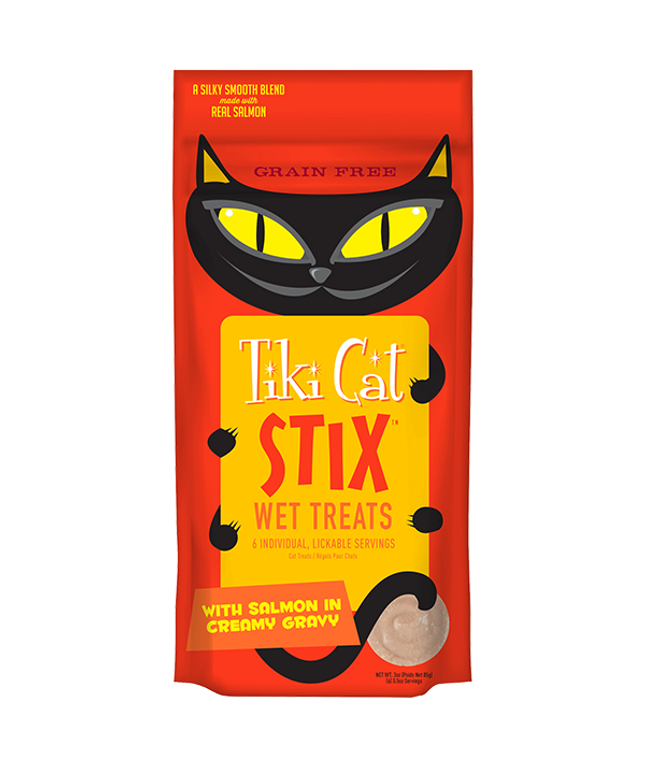 Tiki Cat® Stix™ Soft Treats Salmon (6 per pouch)