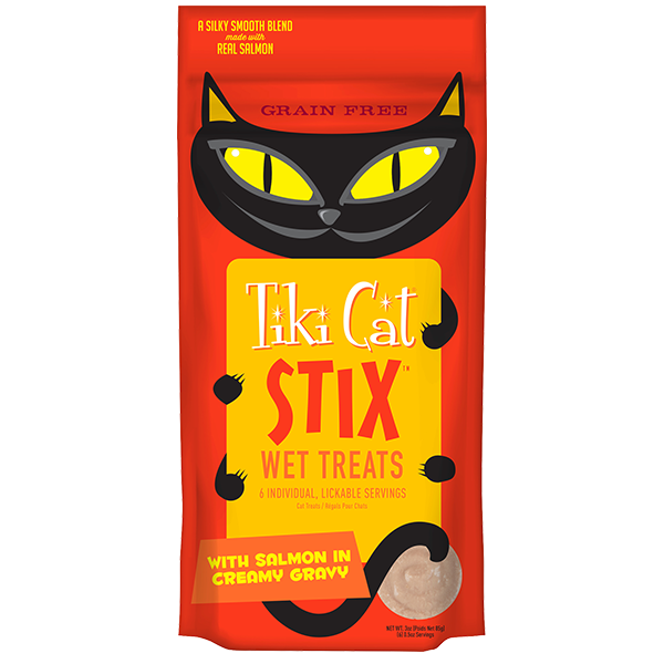 Tiki Cat® Stix™ Soft Treats Salmon (6 per pouch)