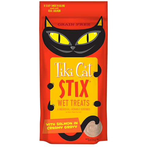 Tiki Cat® Stix™ Soft Treats Salmon (6 per pouch)