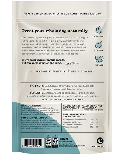 Crumps' Naturals Semi Moist Duck Mini Trainers Dog Trests - 2 Sizes