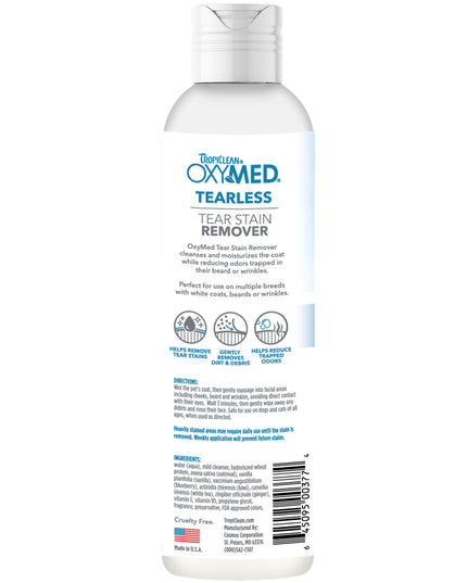 TropiClean TEAR STAIN REMOVER FOR PETS - 236ml/8oz