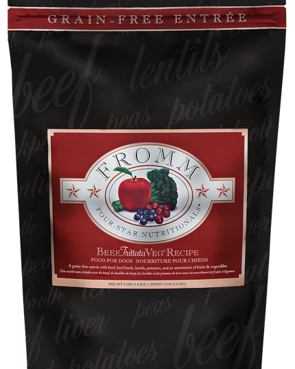 Fromm Four-Star Beef Frittata Veg® Recipe Food for Dogs - 3 Sizes