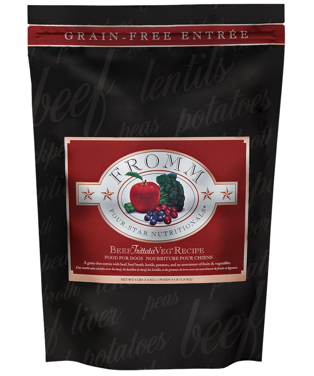 Fromm Four-Star Beef Frittata Veg® Recipe Food for Dogs - 3 Sizes