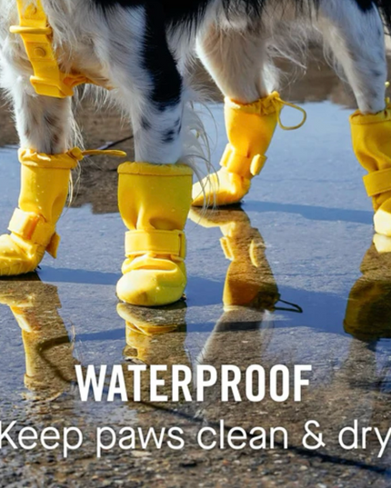 Canada Pooch Waterproof Rain Boots - Yellow
