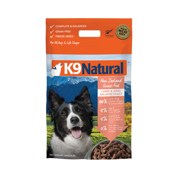 K9 Natural Lamb & King Salmon Feast Freeze-Dried Dog Food