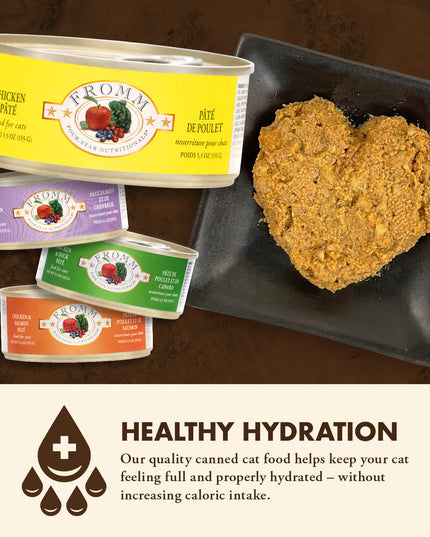 Fromm Four-Star Chicken Pâté Canned Food for Cats - 155g/5.5oz