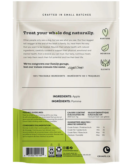 Crumps' Naturals Apple Bites Dog Treats - 120g/4.2oz