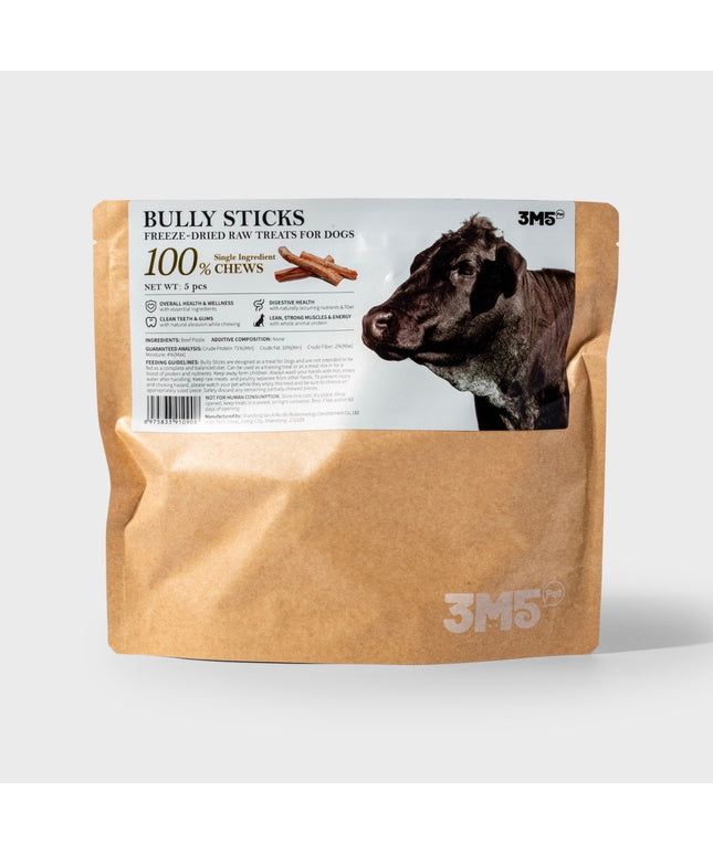 3M5PET Freeze-Dried Bully Stick Treats for Dogs