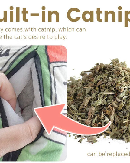 Q-monster Wine Series Plush Cat Toy