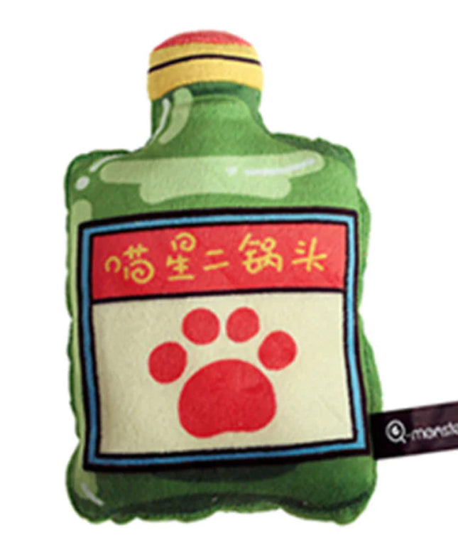 Q-monster Wine Series Plush Cat Toy