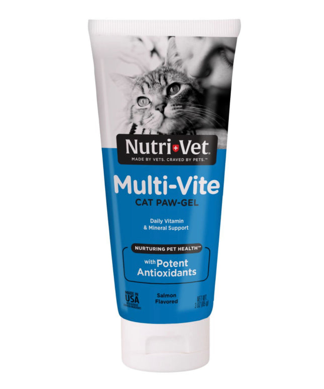 Nutri-Vet Multi-Vitamin Paw-Gel for Cats - 3oz