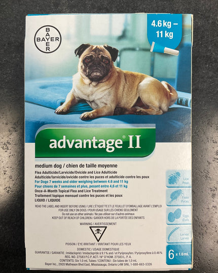 Bayer Advantage® II for dogs （6 pack）