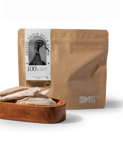3M5PET Freeze-Dried Duck Breast Treats for Dogs & Cats - 100g