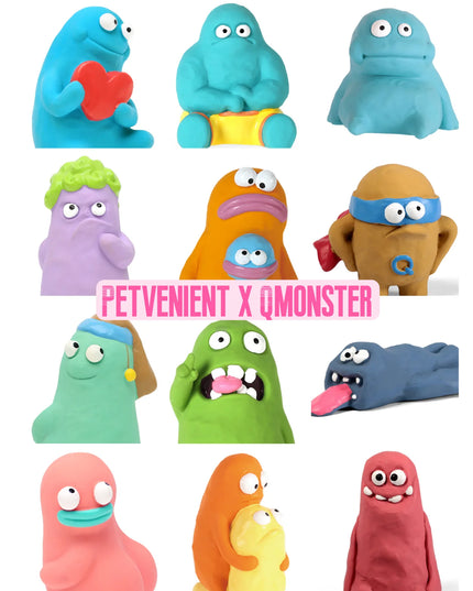 Q-monster Alien Family Series Latex Dog Toy