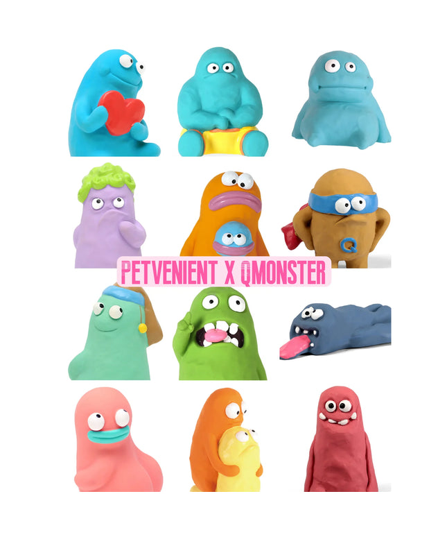 Q-monster Alien Family Series Latex Dog Toy