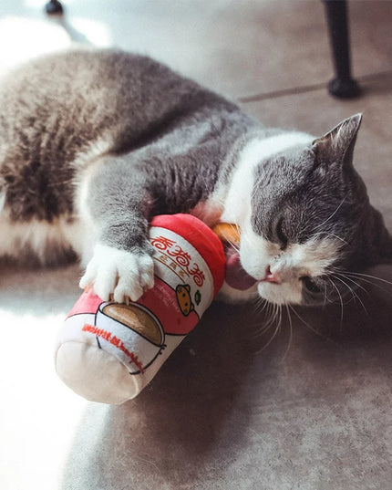Q-monster Plush Bubble Tea Cat Toys