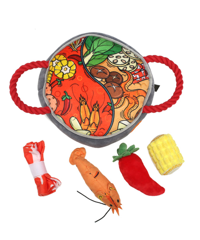 Q-monster Hide and Seek Series Plush Squeaky Dog Toys