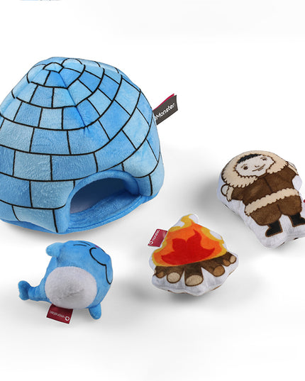 Q-monster Hide and Seek Series Plush Squeaky Dog Toys