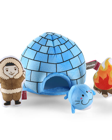 Q-monster Hide and Seek Series Plush Squeaky Dog Toys