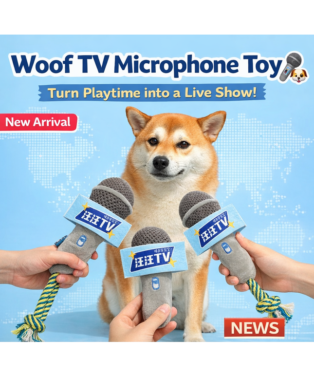 PurLab TV Microphone Dog Toy