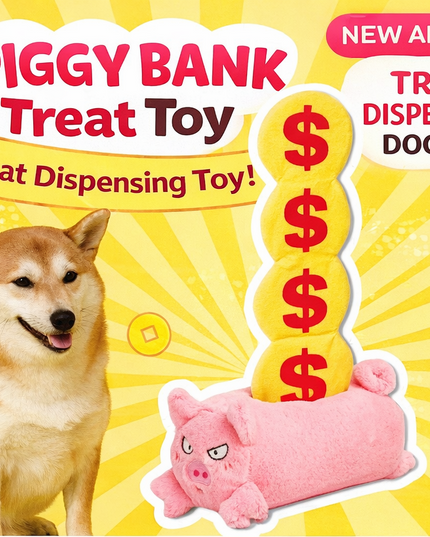 PurLab Piggy Bank Pet Toy - hide snacks