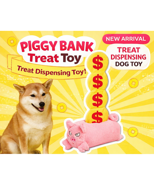 PurLab Piggy Bank Pet Toy - hide snacks