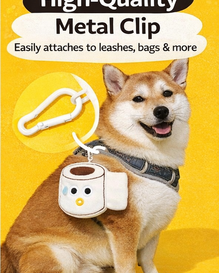 PurLab Roll Paper Cute Poop Bag Dispenser