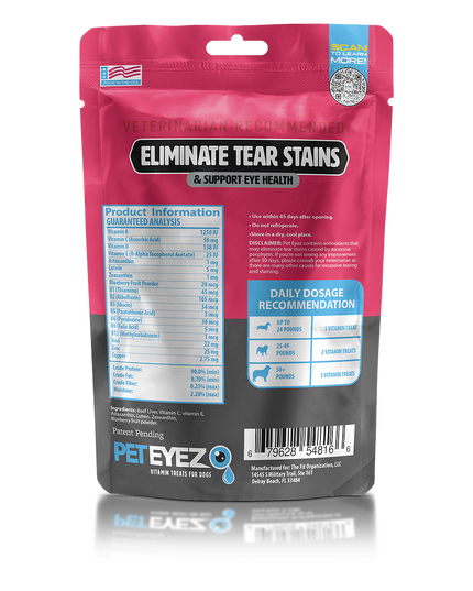 PetEyez Vitamin Dog Treats - 1oz