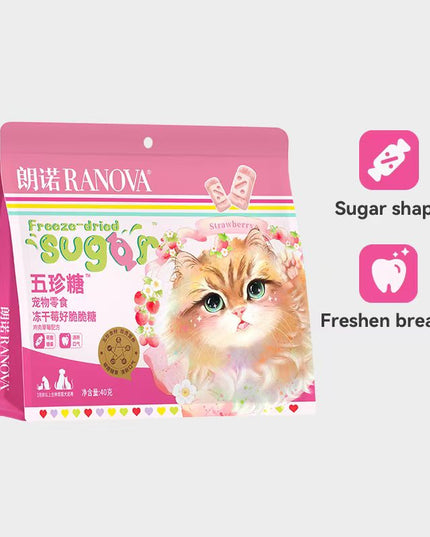 Ranova Freeze-Dried Dog & Cat Treats - Chicken & Strawberry  - 40g