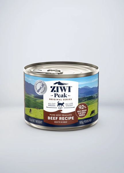 Ziwi Peak Beef Wet Canned Food for Cats 85g/ 185g. Buy 12 of same size, get 1 free!