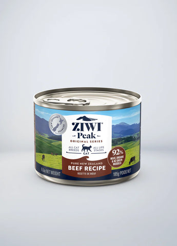 Ziwi Peak Beef Wet Canned Food for Cats 85g/ 185g. Buy 12 of same size, get 1 free!