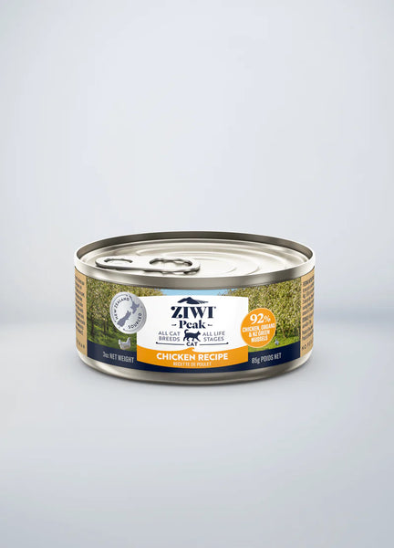 Ziwi Peak Chicken Wet Canned Food for Cats 85g/ 185g. Buy 12 of same size, get 1 free!