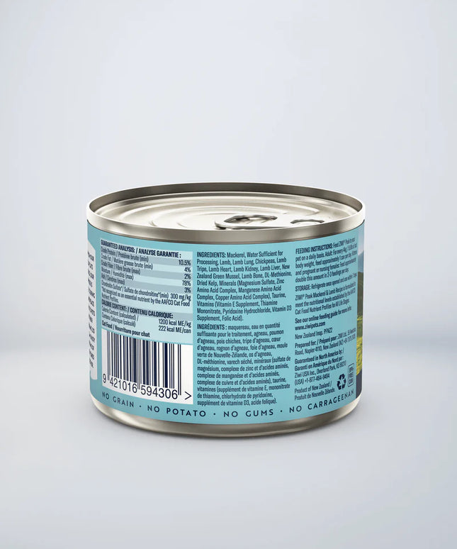ZIWI® Peak Mackerel & Lamb Wet Canned Food for Cats - 2 Sizes