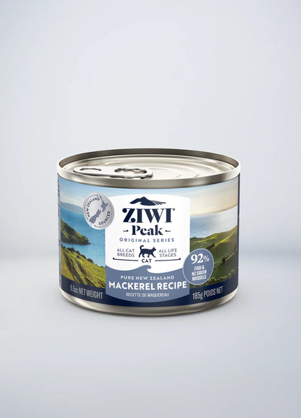 Ziwi Peak Mackerel Wet Canned Food for Cats 85g/ 185g. Buy 12 of same size, get 1 free!
