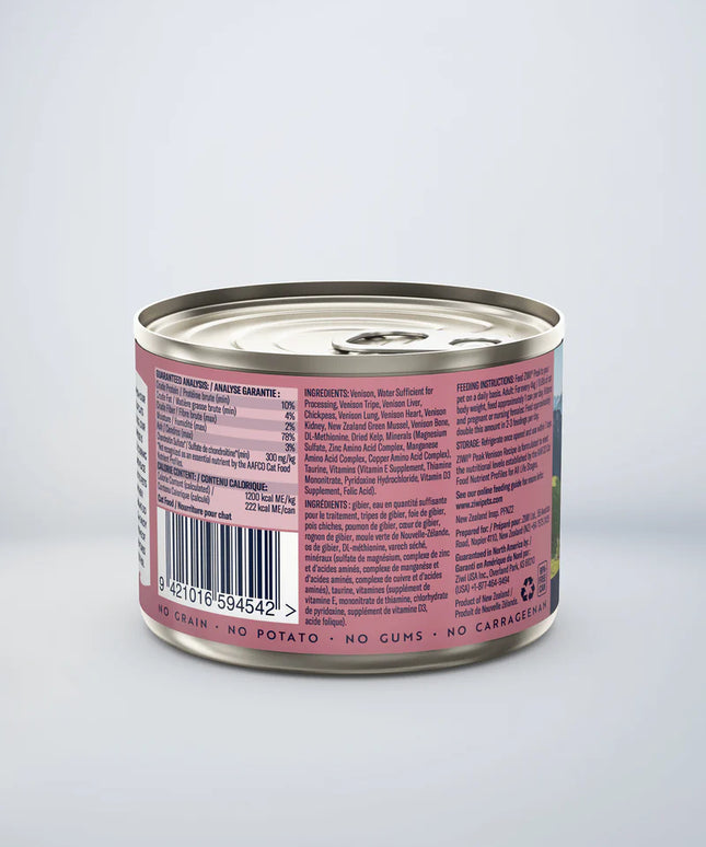 ZIWI® Peak Venison Wet Canned Food for Cats - 2 Sizes