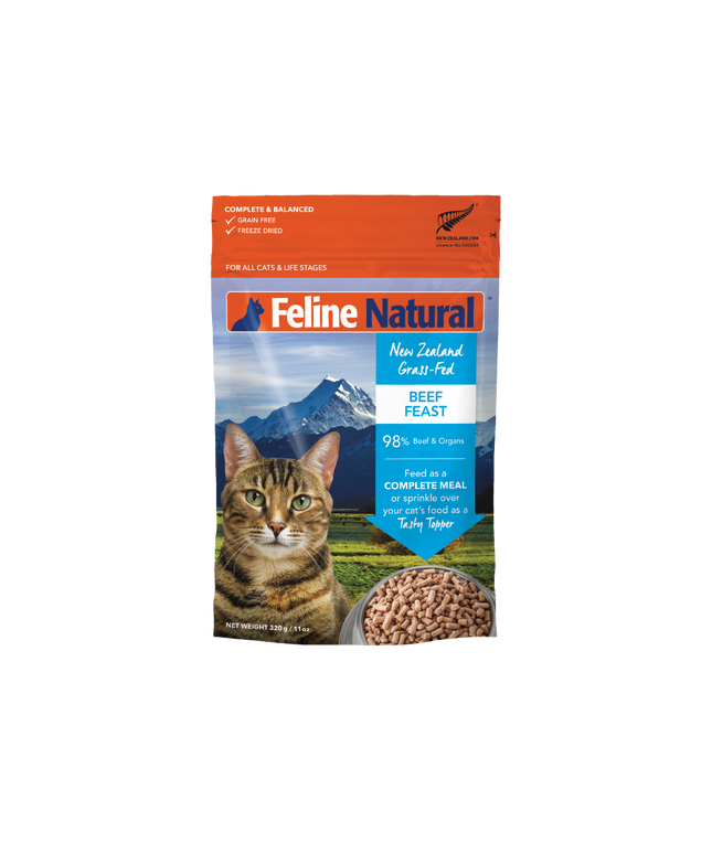 Feline Natural Beef Feast Freeze-Dried Cat Food - 320g/11oz