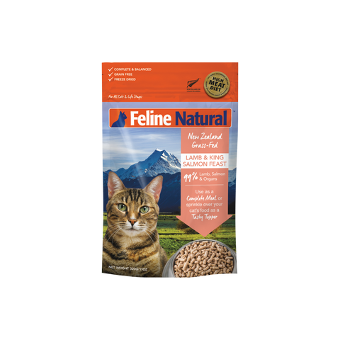 Feline Natural Lamb & King Salmon Feast Freeze-Dried Cat Food(100/320g)