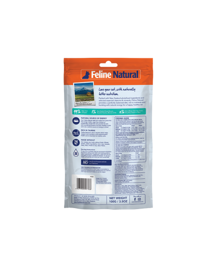 Feline Natural Beef & Hoki Salmon Feast Freeze-Dried Cat Food - 3 Sizes