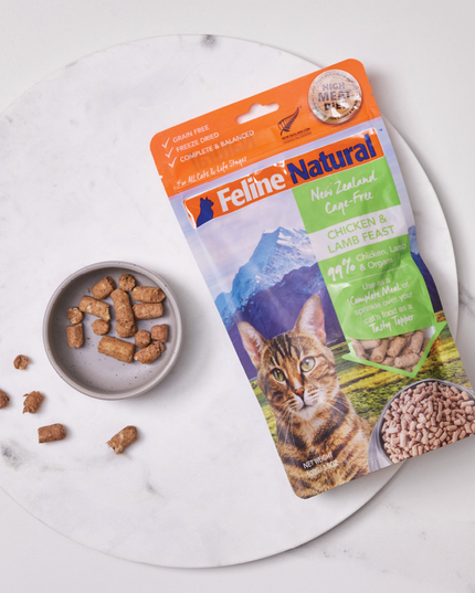 Feline Natural Chicken & Lamb Feast Freeze-Dried Cat Food - 3 Sizes