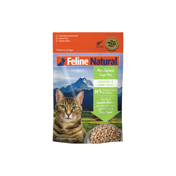 Feline Natural Chicken & Lamb Salmon Feast Freeze-Dried Cat Food(100/320g)