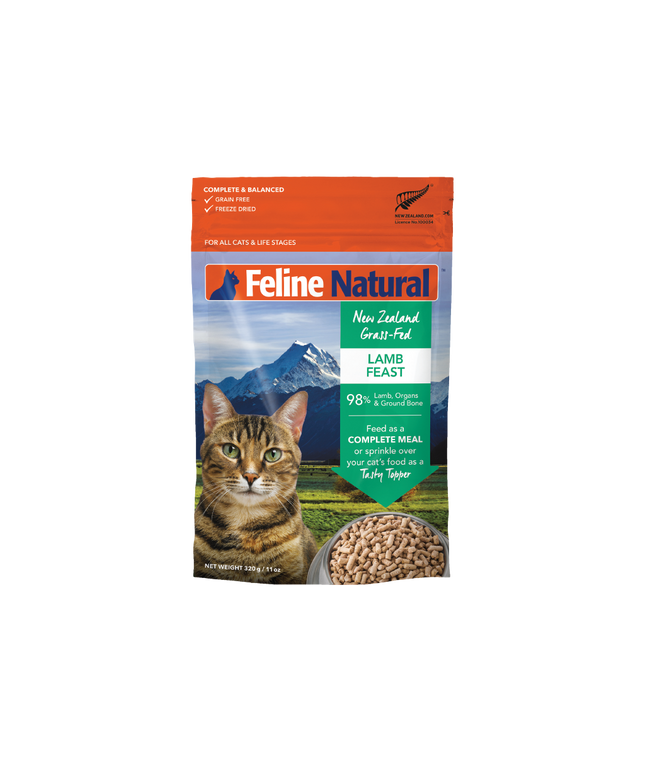 Feline Natural Lamb Feast Freeze-Dried Cat Food - 320g/11oz