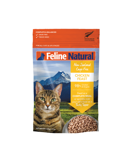Feline Natural Chicken Feast Freeze-Dried Cat Food - 320g/11oz