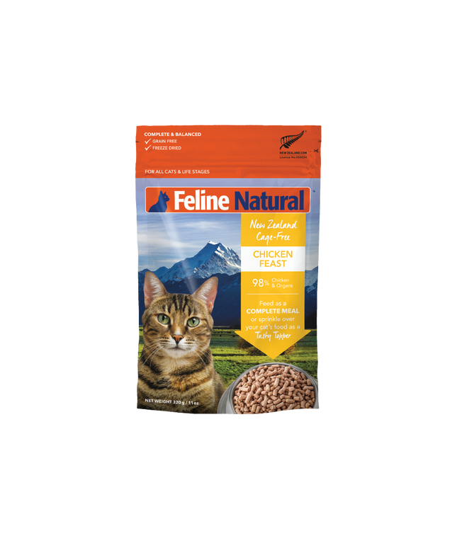 Feline Natural Chicken Feast Freeze-Dried Cat Food - 320g/11oz