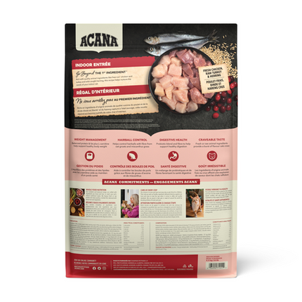 Acana Indoor Entrée Recipe with Poultry & Fish Cat Dry Food - 2 Sizes