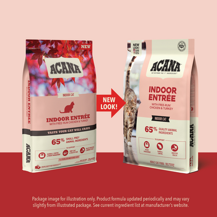 Acana Indoor Entrée Recipe with Poultry & Fish Cat Dry Food - 2 Sizes