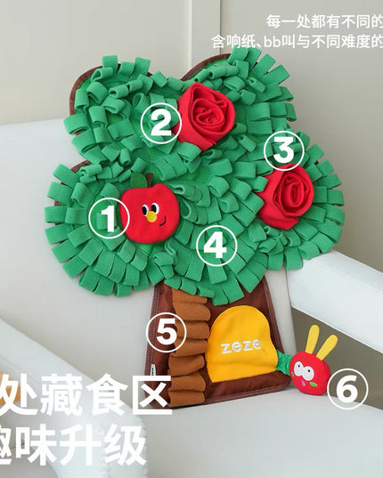 ZeZe Dog Snuffle Mat-Apple Tree