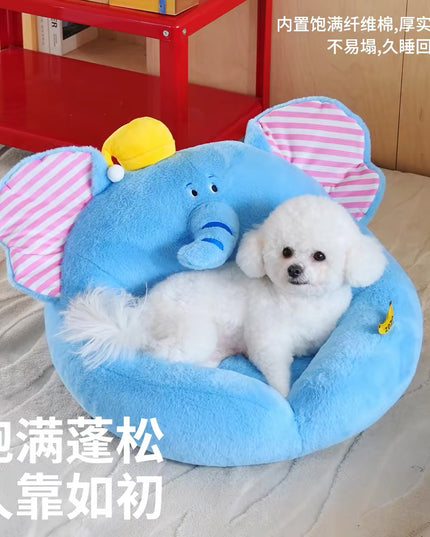Zeze Elephant-Shaped Pet Bed