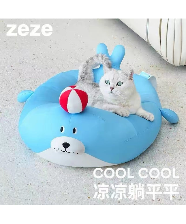 ZeZe Sea Lion Summer Cooling Pet Bed